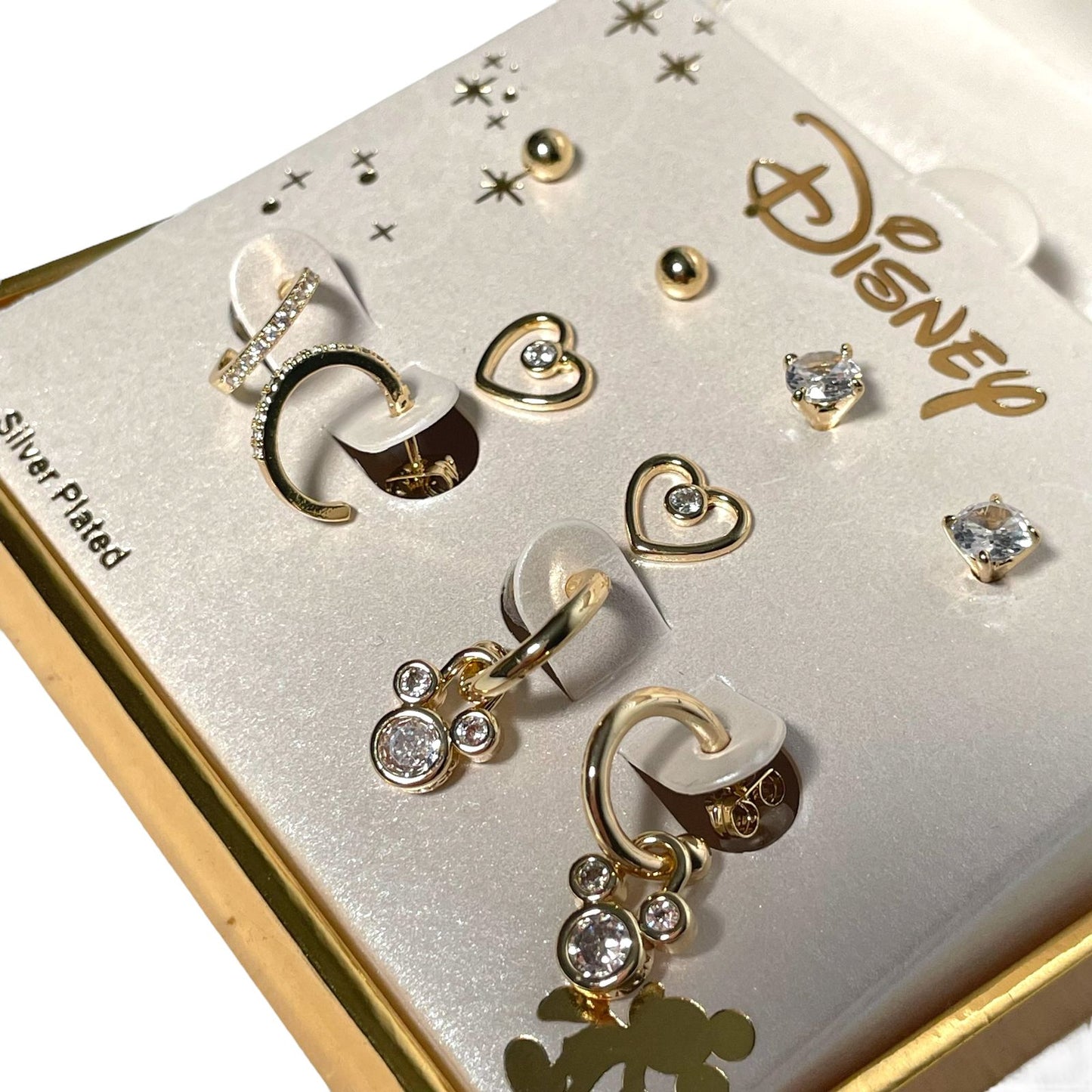 ARETES DISNEY DE PLATA FINA