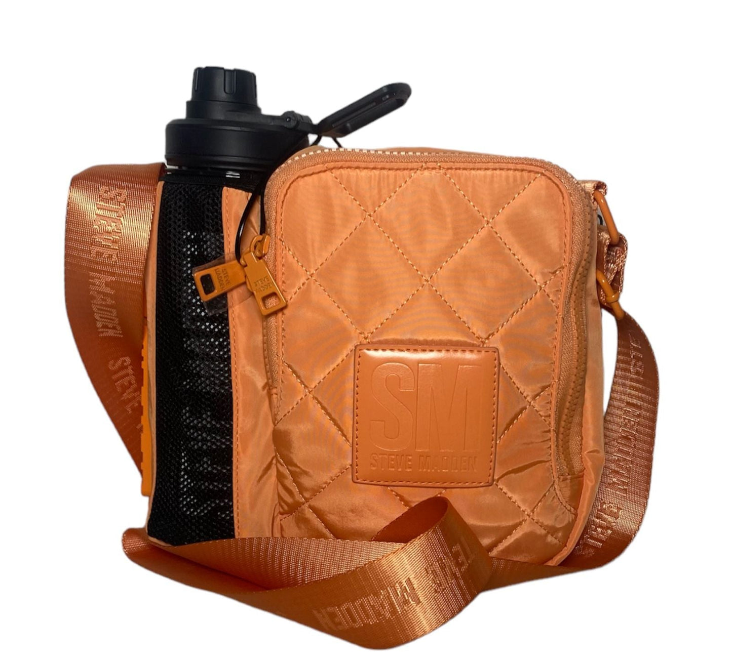 BOLSA STEVE MADDEN NARANJA, INCLUYE TERMO