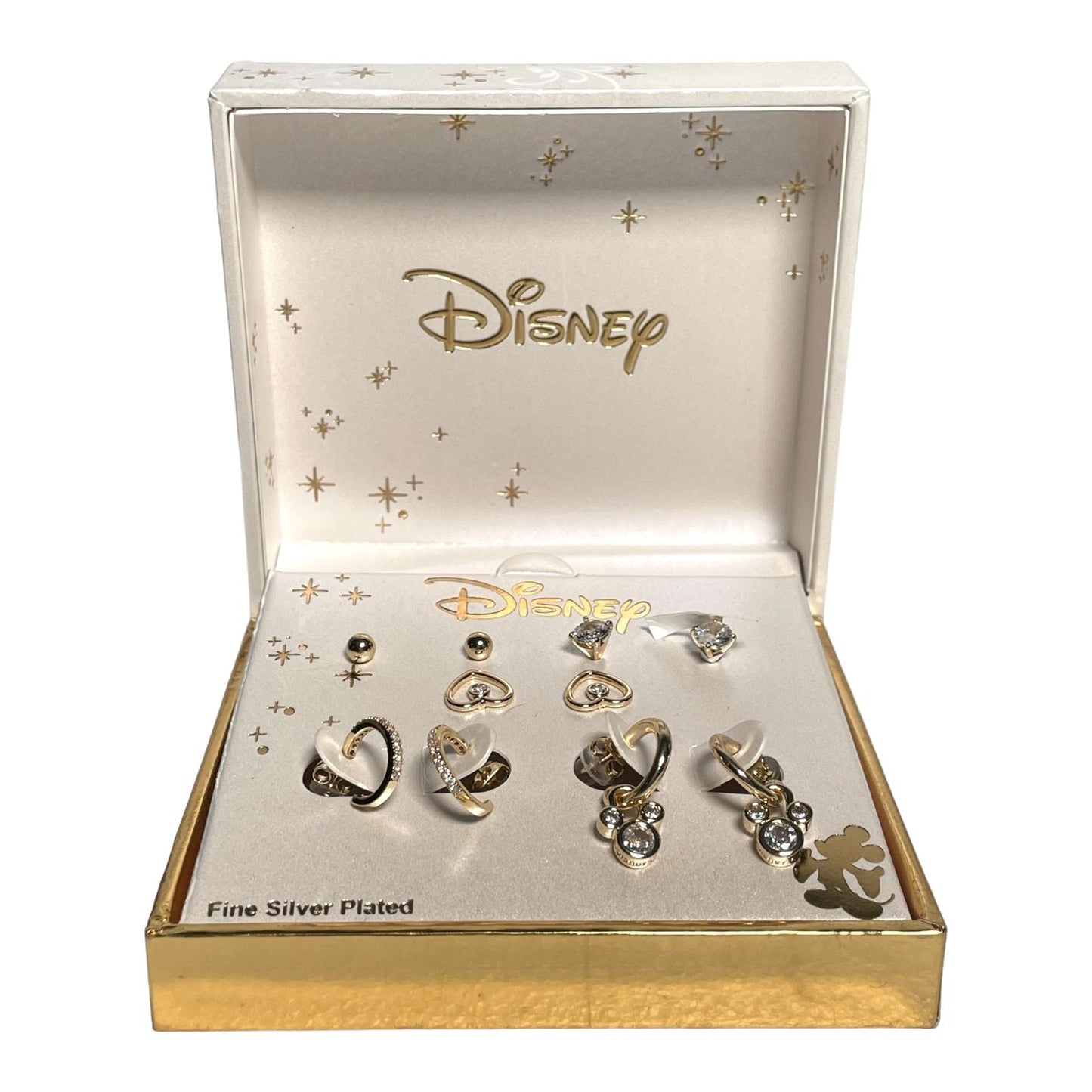 ARETES DISNEY DE PLATA FINA