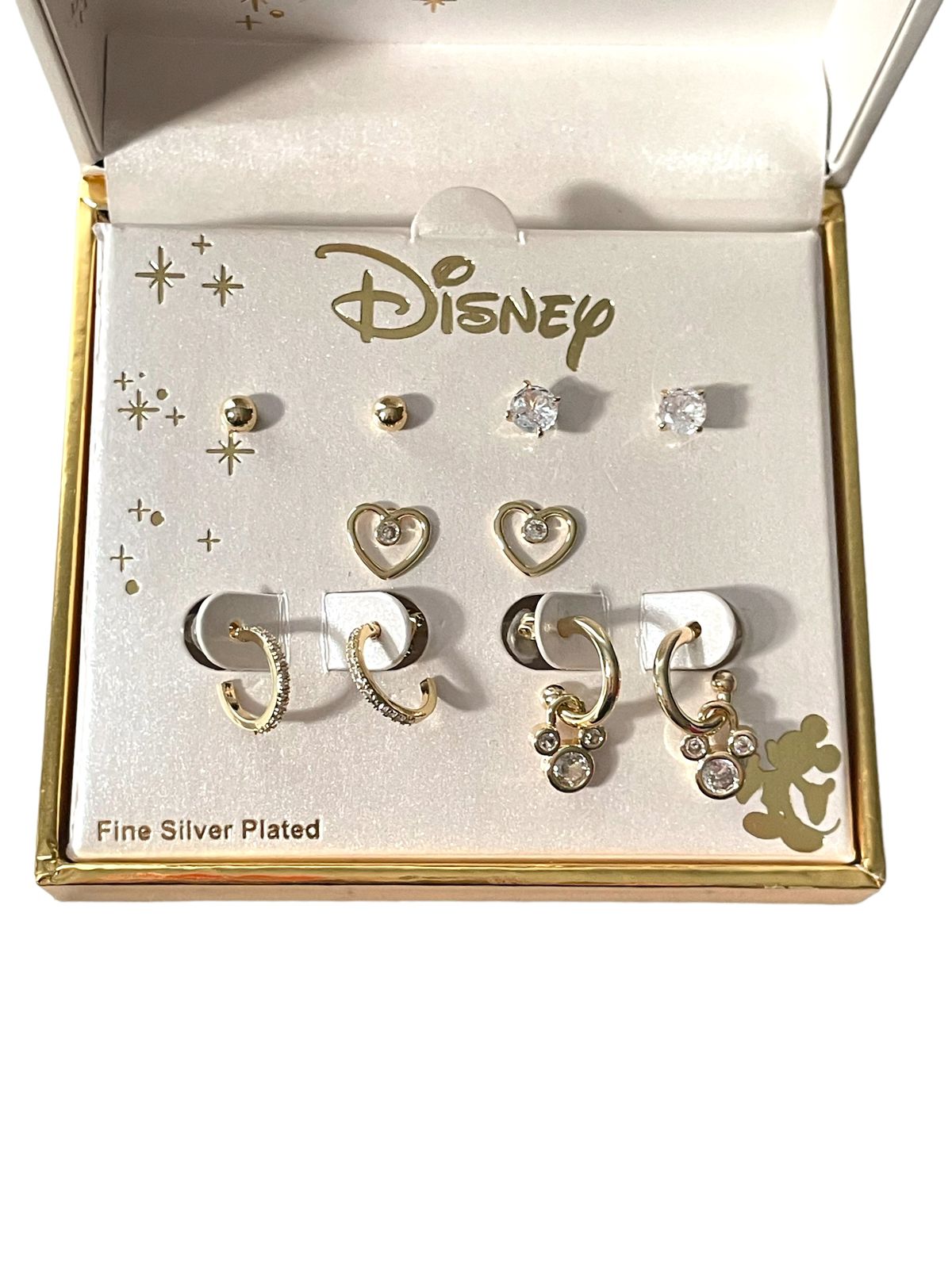 ARETES DISNEY DE PLATA FINA